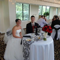 Newly Weds at Table