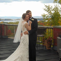 Bride and Groom Lake Champlain