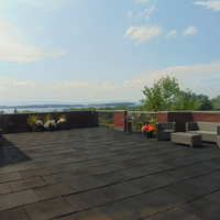 Outdoor Patio overlooking Lake Champlain